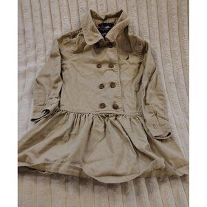 Nautica Dress Toddler Girls Size 3T Khaki Long Sleeves